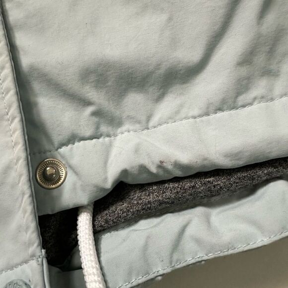 Roots Canada Baby Blue Snap Button Hooded Windbreaker Rain Jacket - Picture 9 of 12